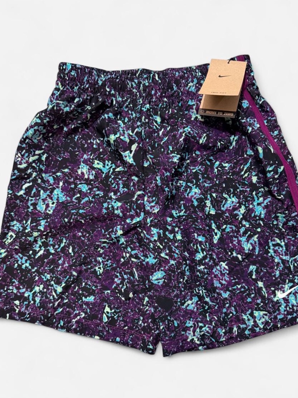 Nike dri-fit Boys Purple Marble Print Athletic Shorts